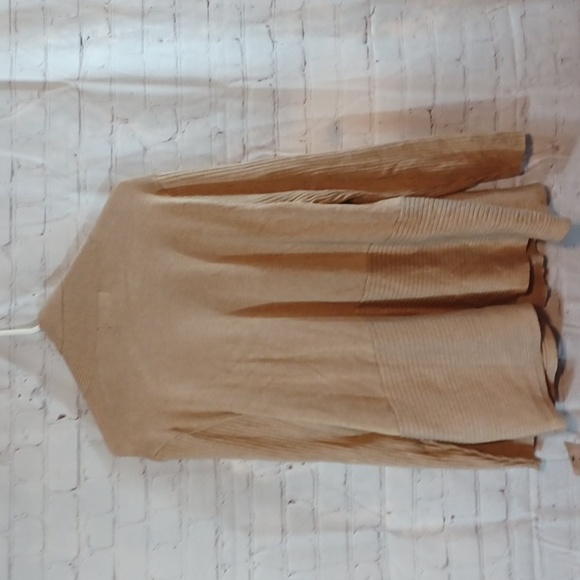 Y2K Liz Claiborne Tan Carnigan Soft Sweater NWT 1X - Picture 3 of 8